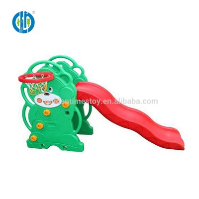 Factory custom kindergarten playground interesting children plastic playground slide toys for sale