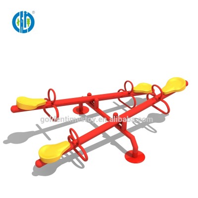 Manufacturer direct sale children interesting design outdoor playground colored seesaw