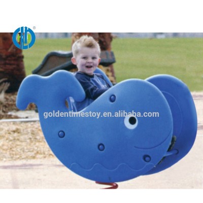 Custom funny design blue color style children spring rider