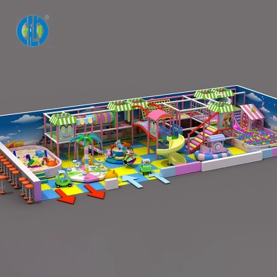 Wholesale Custom Children Commercial Play ground Kids Plastic Indoor Play Set Playground Equipment